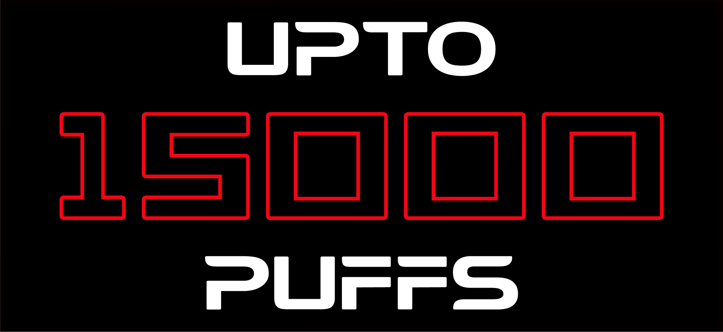 Up to 15000 puffs per device