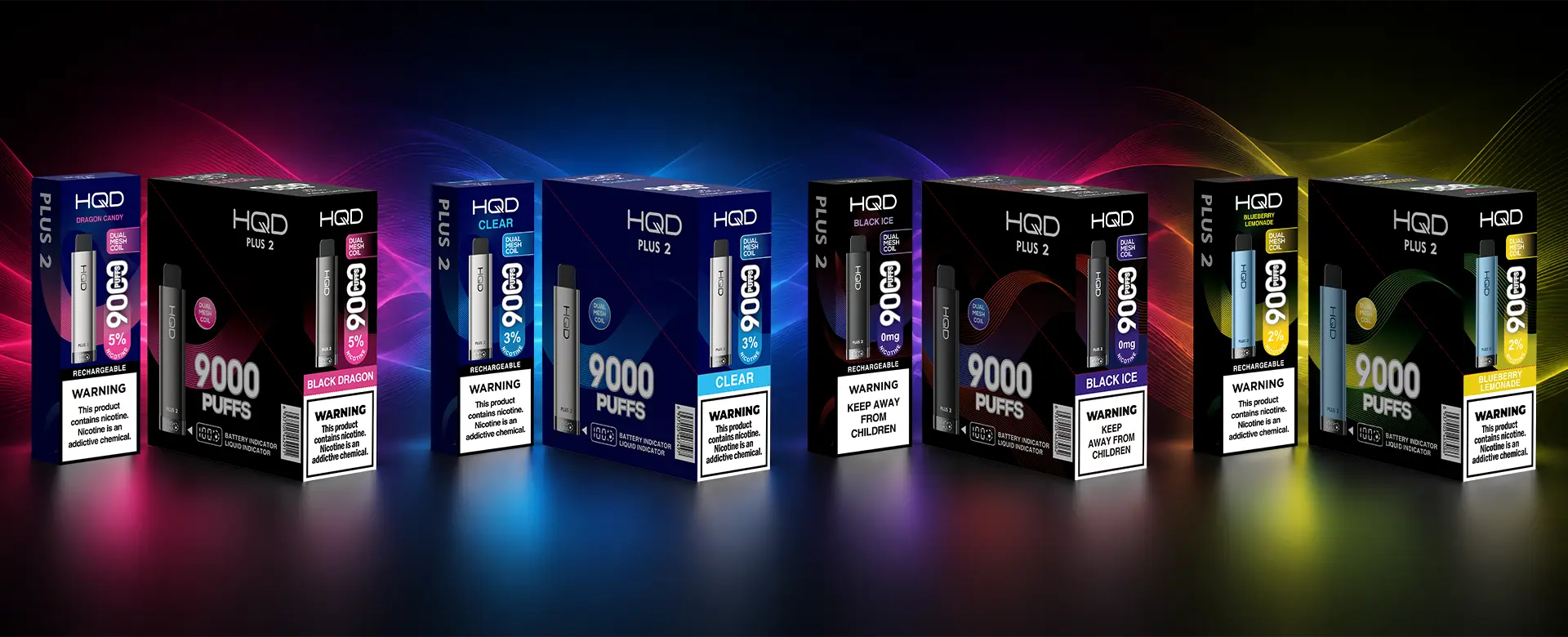 HQD Plus 2.0 retail packaging display