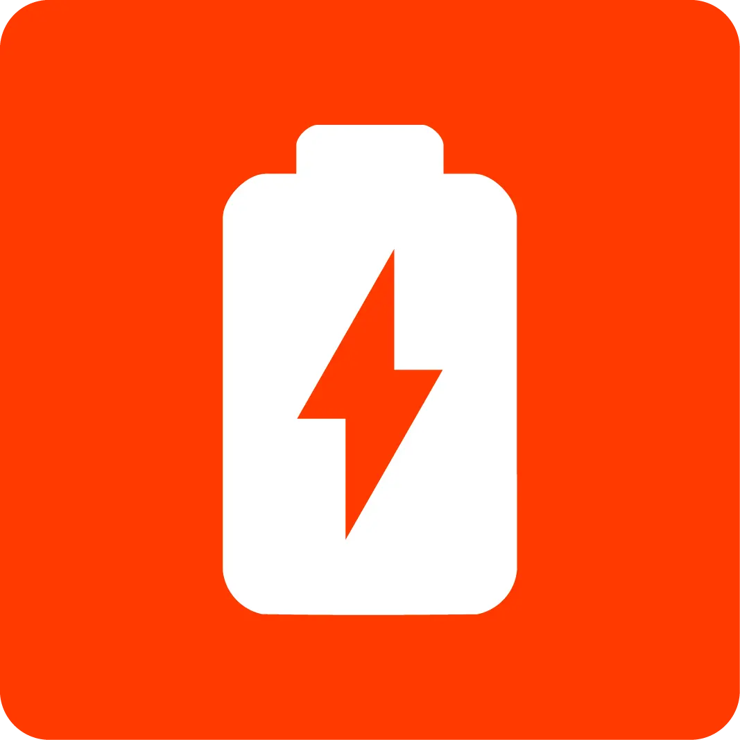Battery capacity specification icon