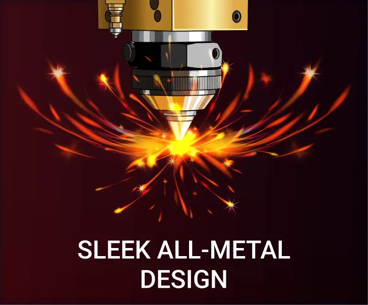 HQD Plus 2.0 sleek all-metal design