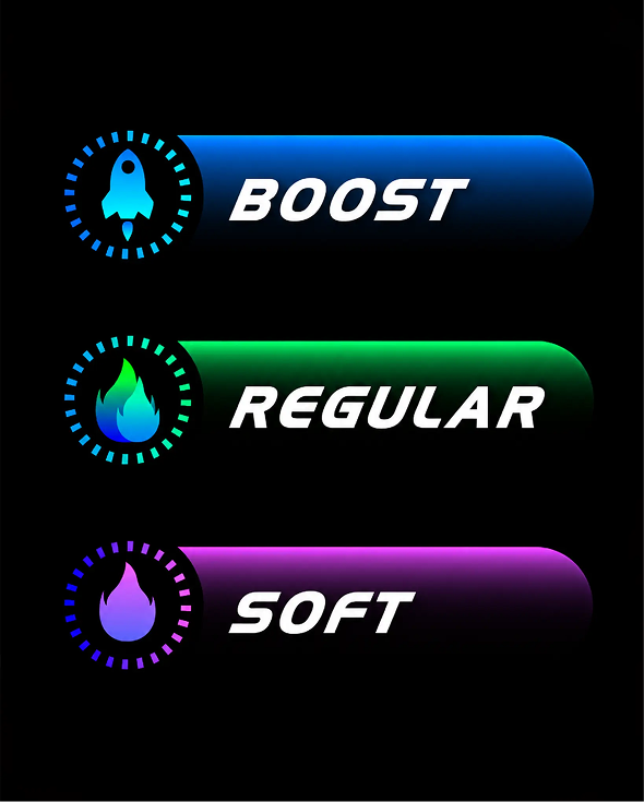 HQD Click Pro power modes menu bar