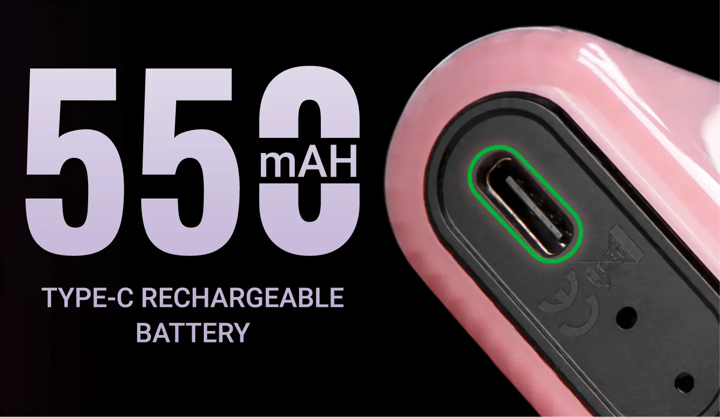 HQD Hot — 550 mAh TYPE-C rechargeable battery