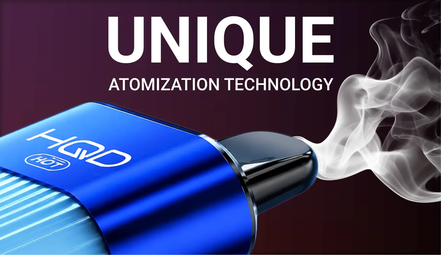 HQD Hot — unique atomization technology
