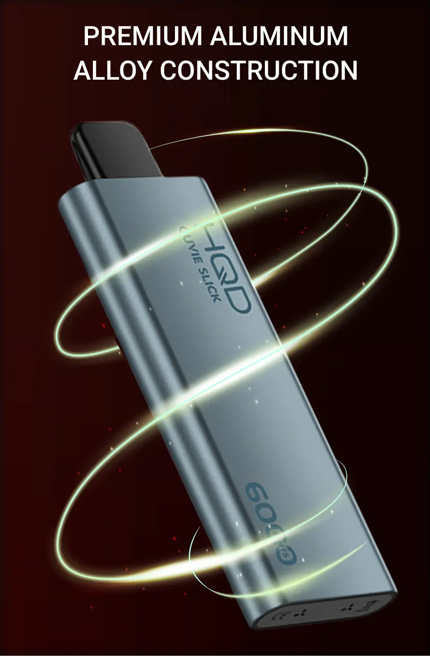 HQD Cuvie Slick premium aluminum alloy device with swirl rings