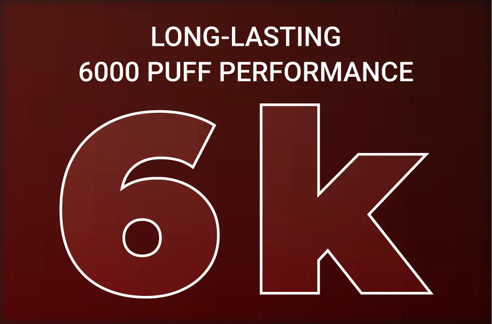 HQD Cuvie Slick 6000 puff performance graphic