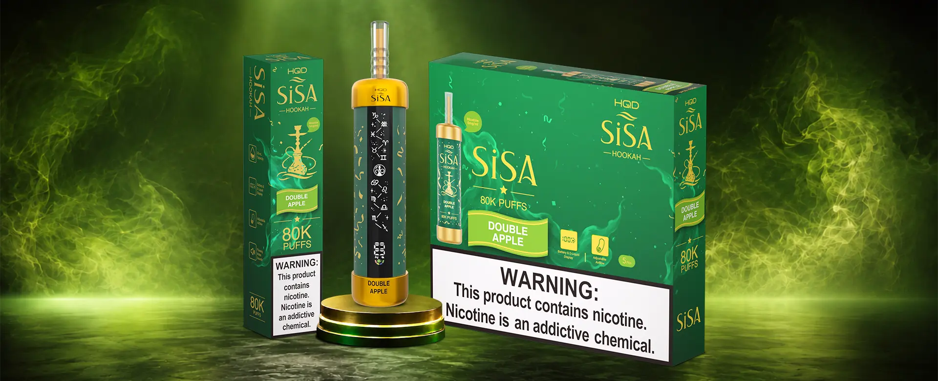 HQD Sisa retail packaging display