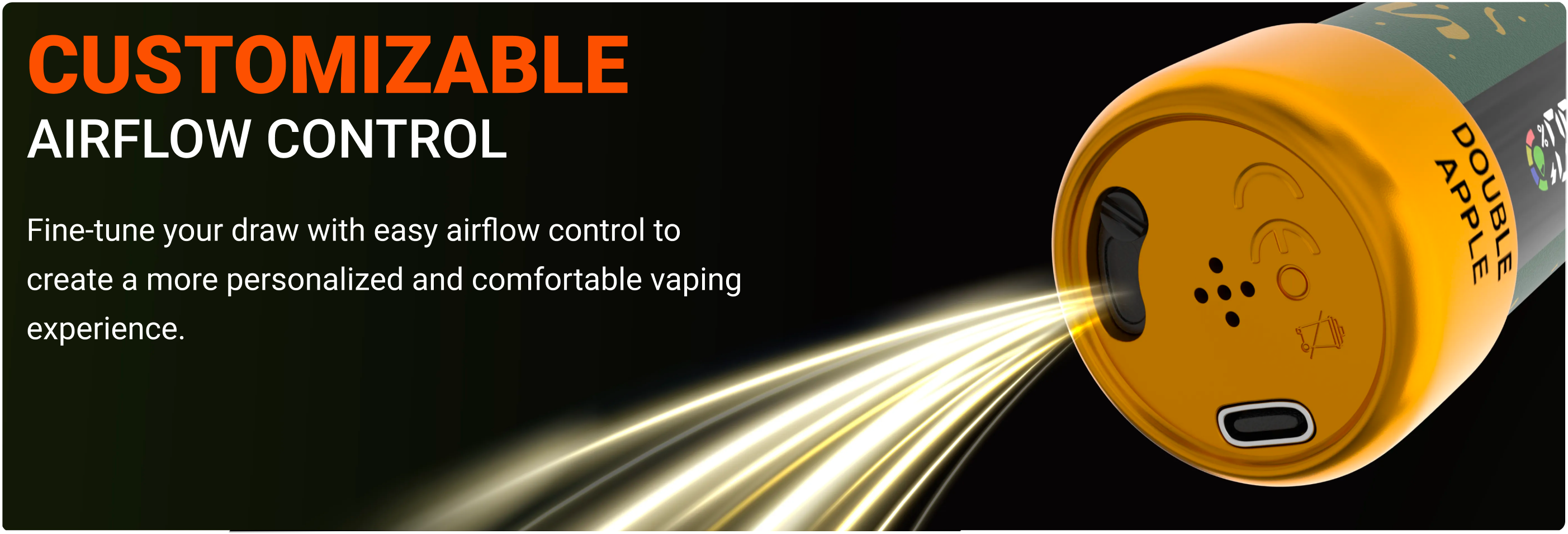 HQD Sisa customizable airflow control