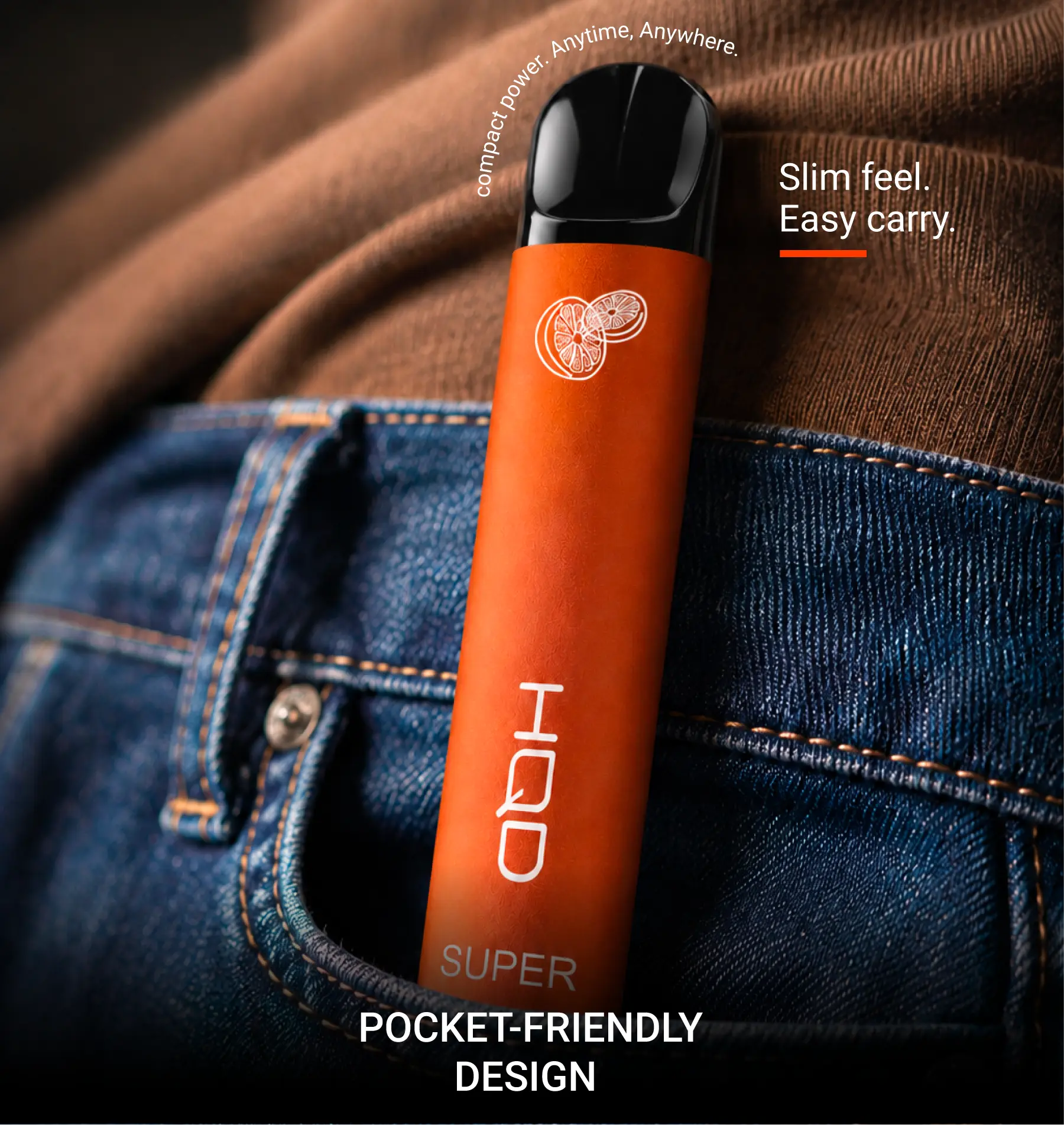 HQD Super device held in hand