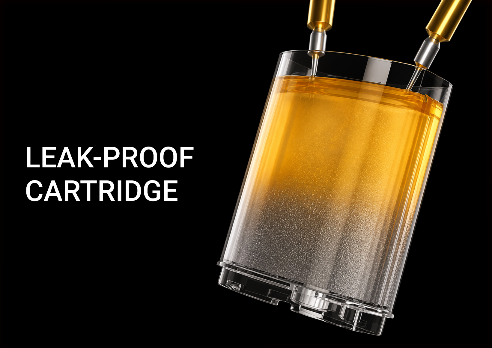 Leak-proof cartridge design
